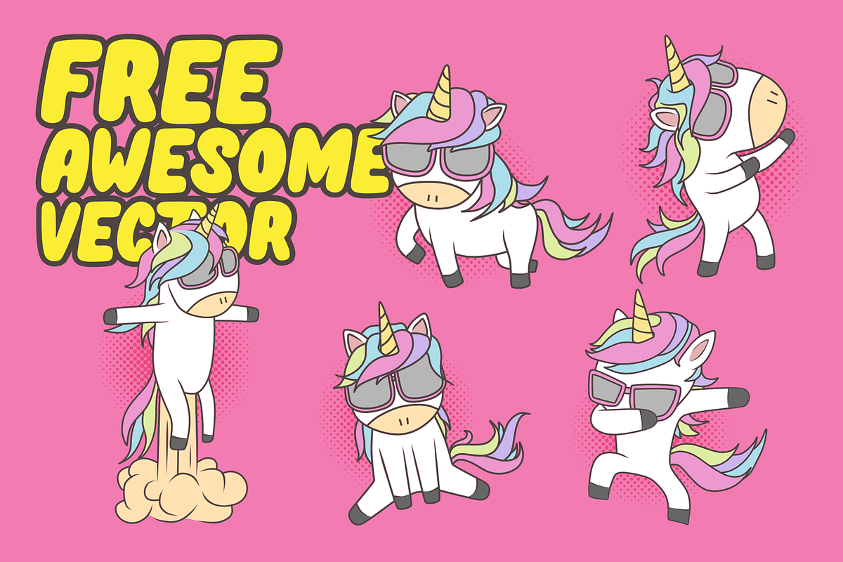 Unicorn Pop + Bonus Vector preview 2