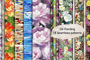 Oil painting seamless patterns., a Pattern Graphic by TaPilipa (Thumbnail 1 of 15)