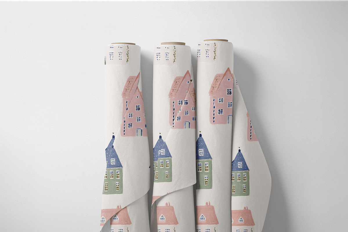 Whimsical Houses Seamless Pattern PN, a Pattern Graphic by Pati Charm Studio (Photo 8 of 8)