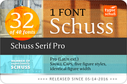 SchussSerifPro No.32 (1 Font), a Serif Font by typic schuss (Thumbnail 3 of 7)