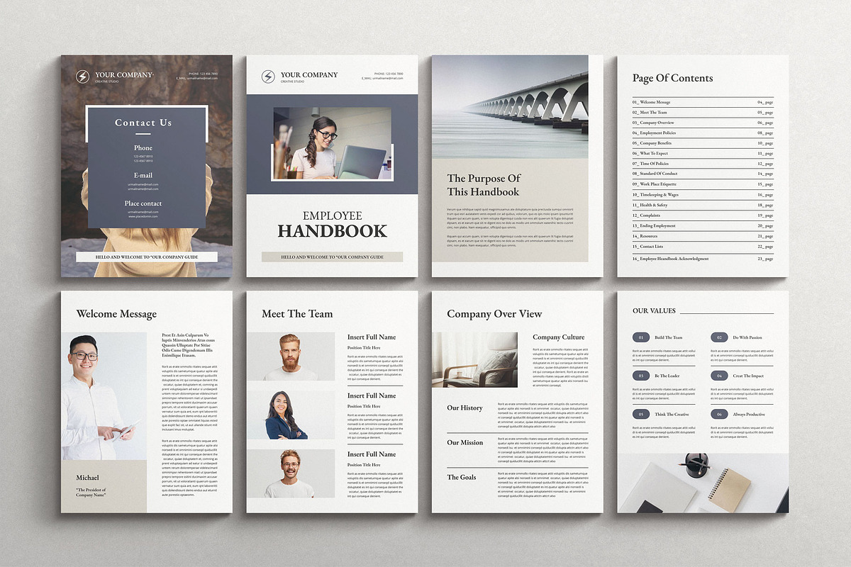 Employee Handbook Template, a Magazine Template by TemplatesForest (Photo 6 of 9)