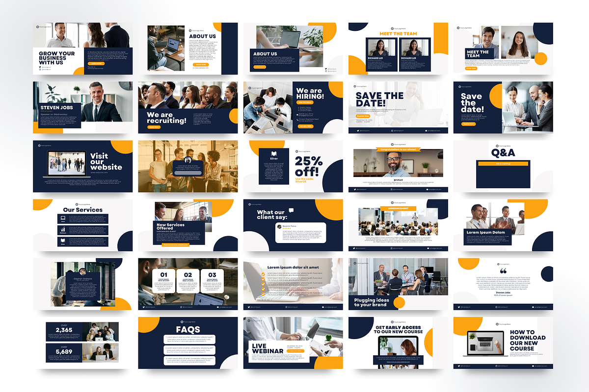Canva Instagram Business Templates, a Social Media Template by Studio B | Canva Template (Photo 11 of 11)