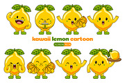 Lemon Mascot Vector Pack, an Illustration by MEDZ (Thumbnail 1 of 5)