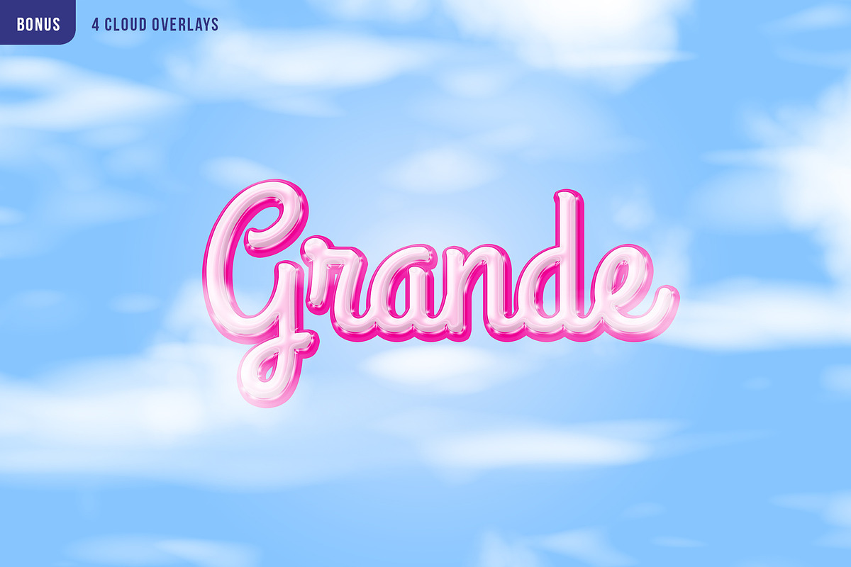 PINK GLOSS 3D Shiny Text Effect, a Preset Add-On by velvetmade.designs (Photo 5 of 8)