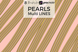 Multi Lines Pearl Procreate Brushes