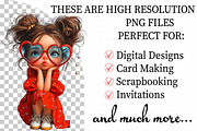 Valentine Cute Girl Clipart Bundle, an Illustration by Daily.Designs (Thumbnail 2 of 7)