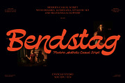 NCL Bendstag - Modern Script, a Script Font by Enxyclo Studio (Thumbnail 1 of 16)