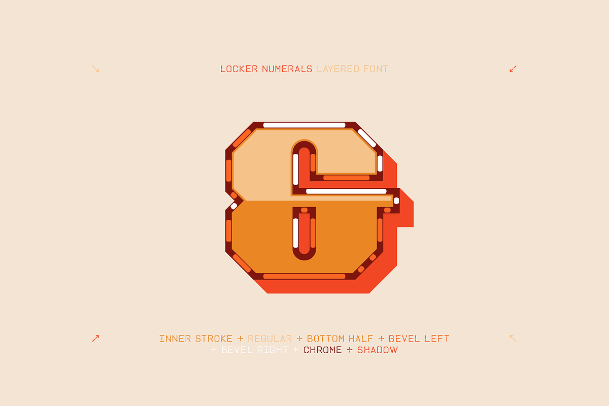 Locker Numerals Color Font, a Font by Noem9 Studio (Photo 10 of 14)