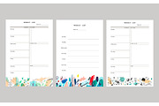 Weekly Planners. EPS & JPEG, a Stationery Template by Lera Efremova (Thumbnail 2 of 10)