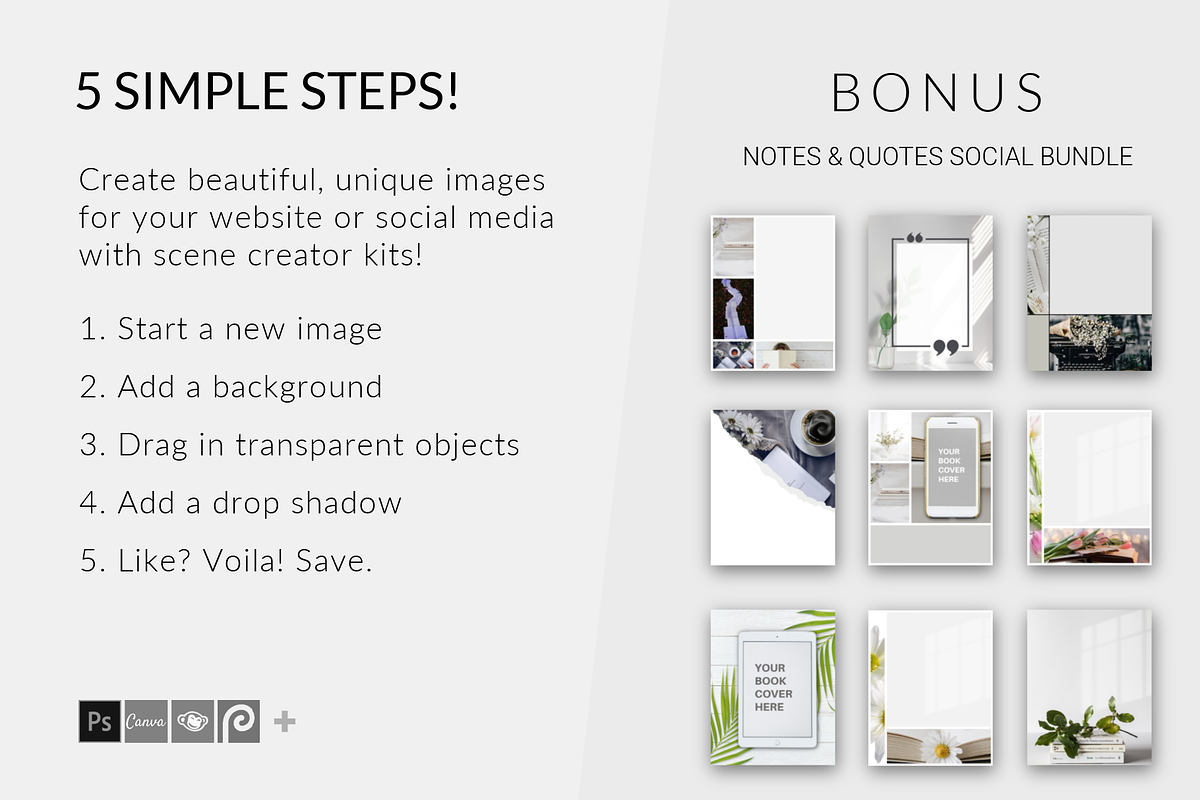 Writer's Desk Scene Creator 2, a Pens & Pencil Mockup by Storyteller Design (Photo 8 of 8)