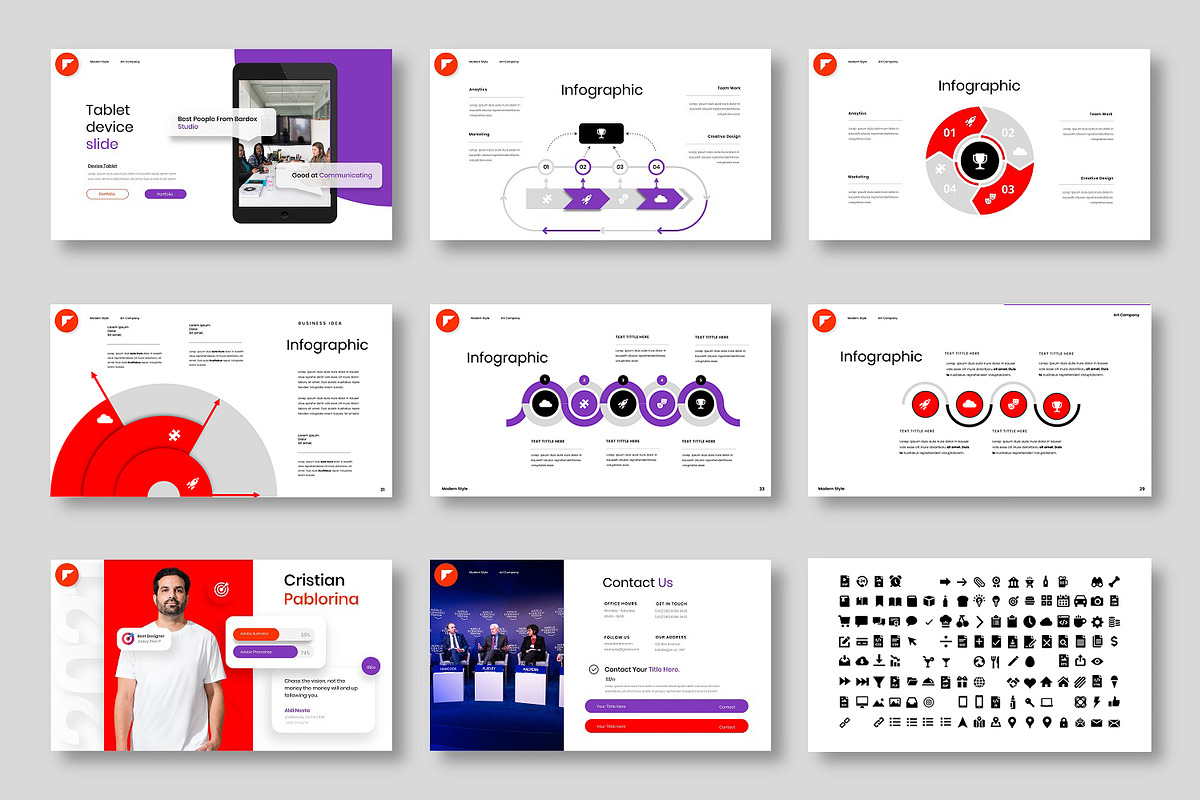Bardox – Business PowerPoint Templat, a Presentation Template by Dens Creative Studio (Photo 5 of 6)
