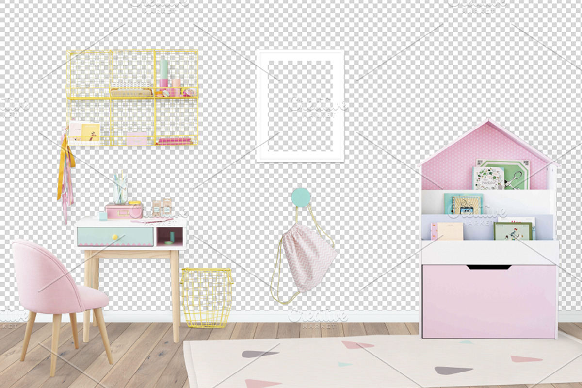 Kids Room Wall/Frame Mock Up 29, a Print Template by Whimsicality (Photo 3 of 4)