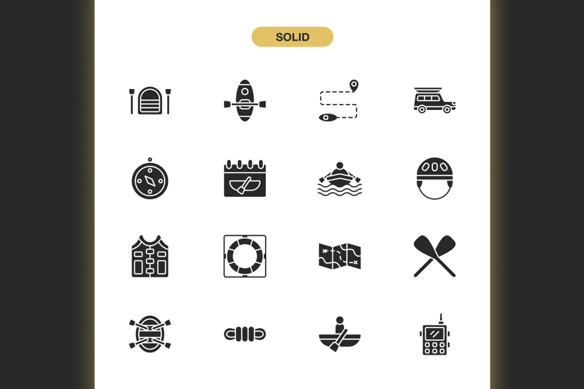 Canoeing Icons, an Icon by Spacepixel Creative (Photo 3 of 3)