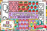 Comfy Patterns Bold Easy Coloring, a Pattern Graphic by Coco Bloom (Thumbnail 1 of 4)