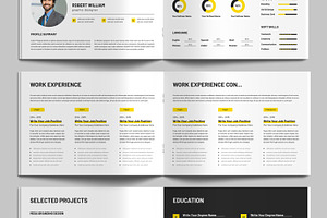 Resume Booklet Design Layout