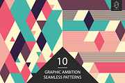 Graphic ambition seamless patterns, a Pattern Graphic by Yury Velikanov (Thumbnail 1 of 10)