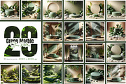 20 Green Marble Stone Podium Bundle, a Background Photo by zahidhossainalif (Thumbnail 1 of 11)