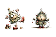 Artistic Funny Christmas Clipart, a Seasonal Illustration by Design Art (Thumbnail 3 of 4)