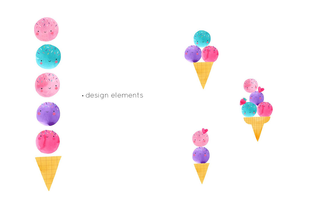 It's Ice Cream Time, a Decorative Illustration by Cute And Wild (Photo 4 of 6)
