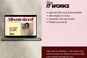 UGC Portfolio Template Canva Website, a Landing Page Template by Digital&Chic (Thumbnail 4 of 7)