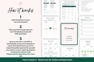 Branding Planner & Workbook Canva