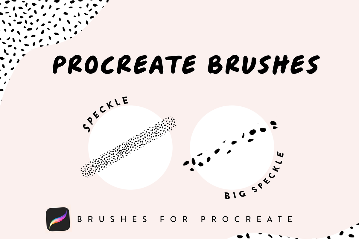 Speckled Procreate Brushes, a Brush Add-On by KDigitalStudio (Photo 1 of 2)