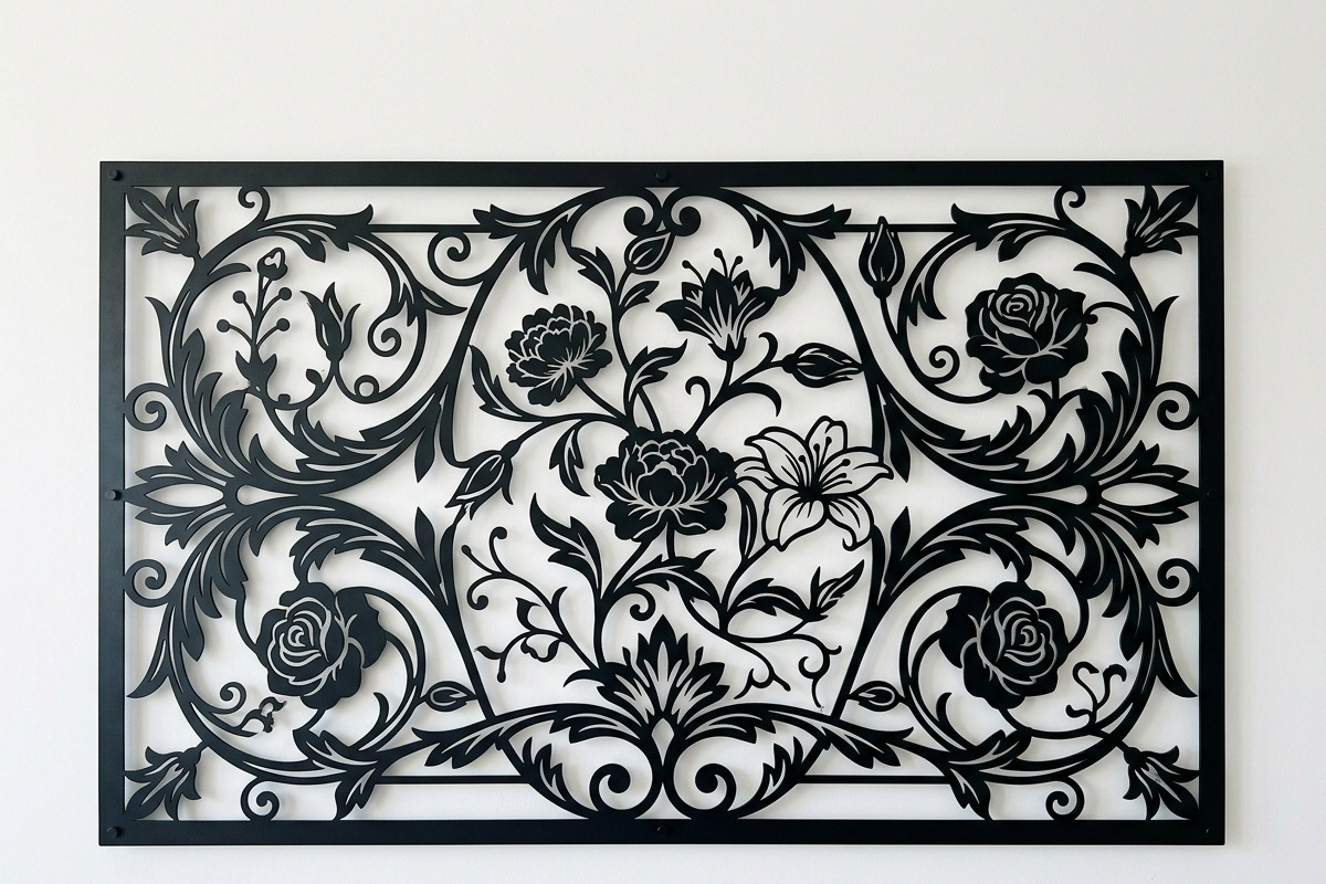 50 Elegant Floral Wall Panel, a Decorative Illustration by Amazin_art (Photo 26 of 27)