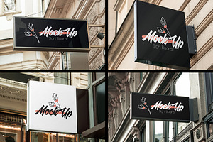 15 Sign Board MockUps