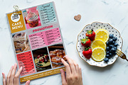Cake flyer menu, a Flyer Template by imadeDesign (Thumbnail 2 of 3)