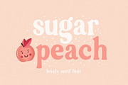 Sugar Peach - Font For Crafters, a Serif Font by BarcelonaShop (Thumbnail 1 of 11)