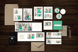 Holiday Mini Session Templates, a Flyer Template by roselindoco