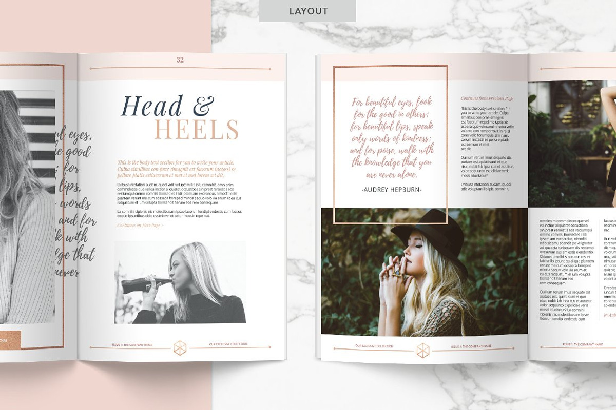 ROSE GOLD Magazine | PPT, a Presentation Template by Marigold Studios (Photo 7 of 8)