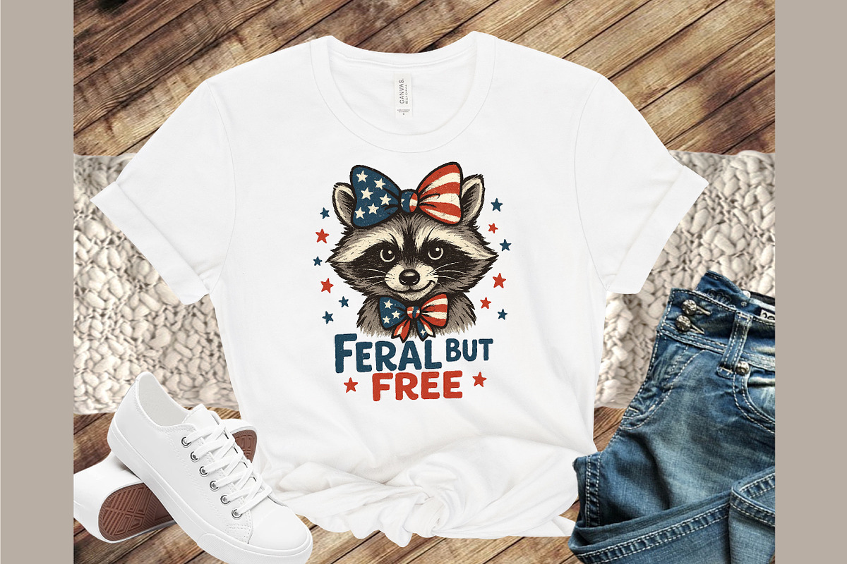 Feral but Free Raccoon 4th of July P, an Illustration by Sublimation Artist (Photo 4 of 9)
