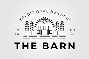 architecture barn and cottage logo, a Graphic by Rizkaarishandy_shop