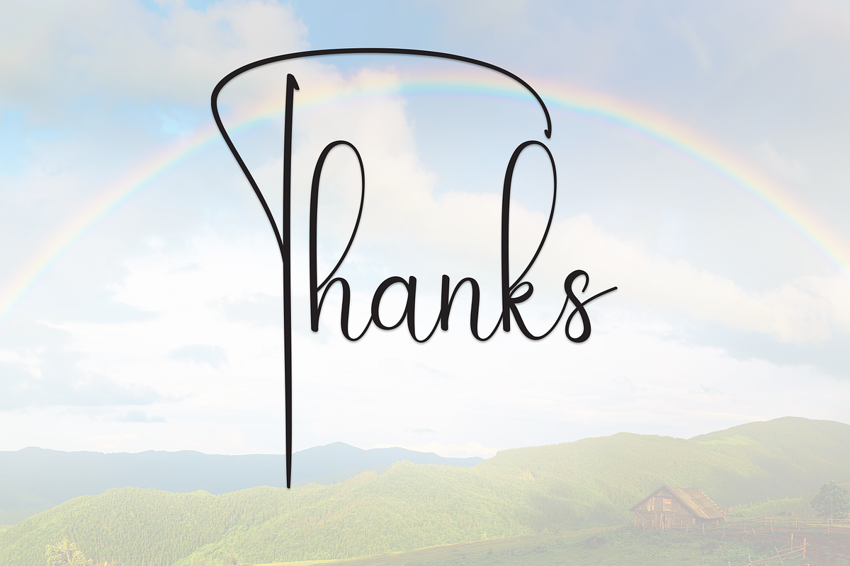 Rainbow | Script Font, a Handwritten Font by Scratchones (Photo 8 of 8)