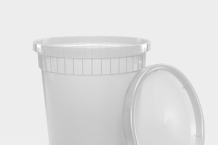 Deli/Soup Container with Lid 32oz, a Food & Drink 3D Model by ashleycam3ron