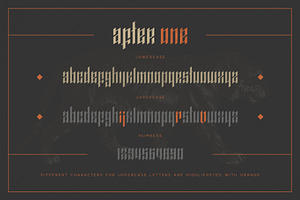 AfterOne - Blackletter Inspired Font