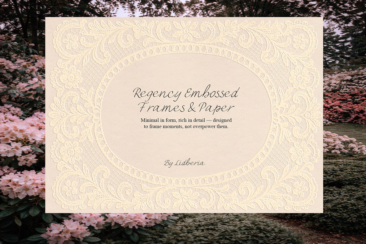 Regency Embossed Frames & Paper, a Texture Graphic by Lidberia (Photo 7 of 12)