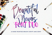 Beautiful Dreams - Font Duo, a Script Font by Dirtyline Studio (Thumbnail 1 of 10)