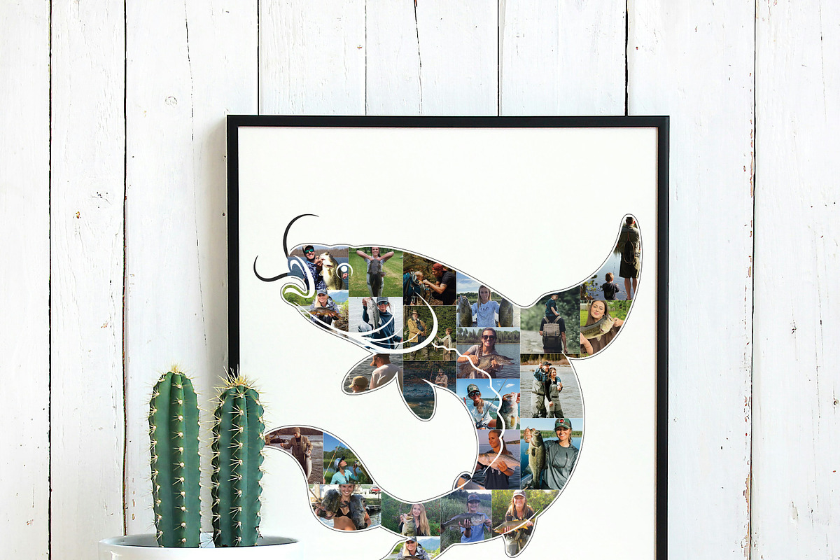 Catfish Photo Collage Template, a Poster Template by AIW SOLUTIONS (Photo 1 of 8)