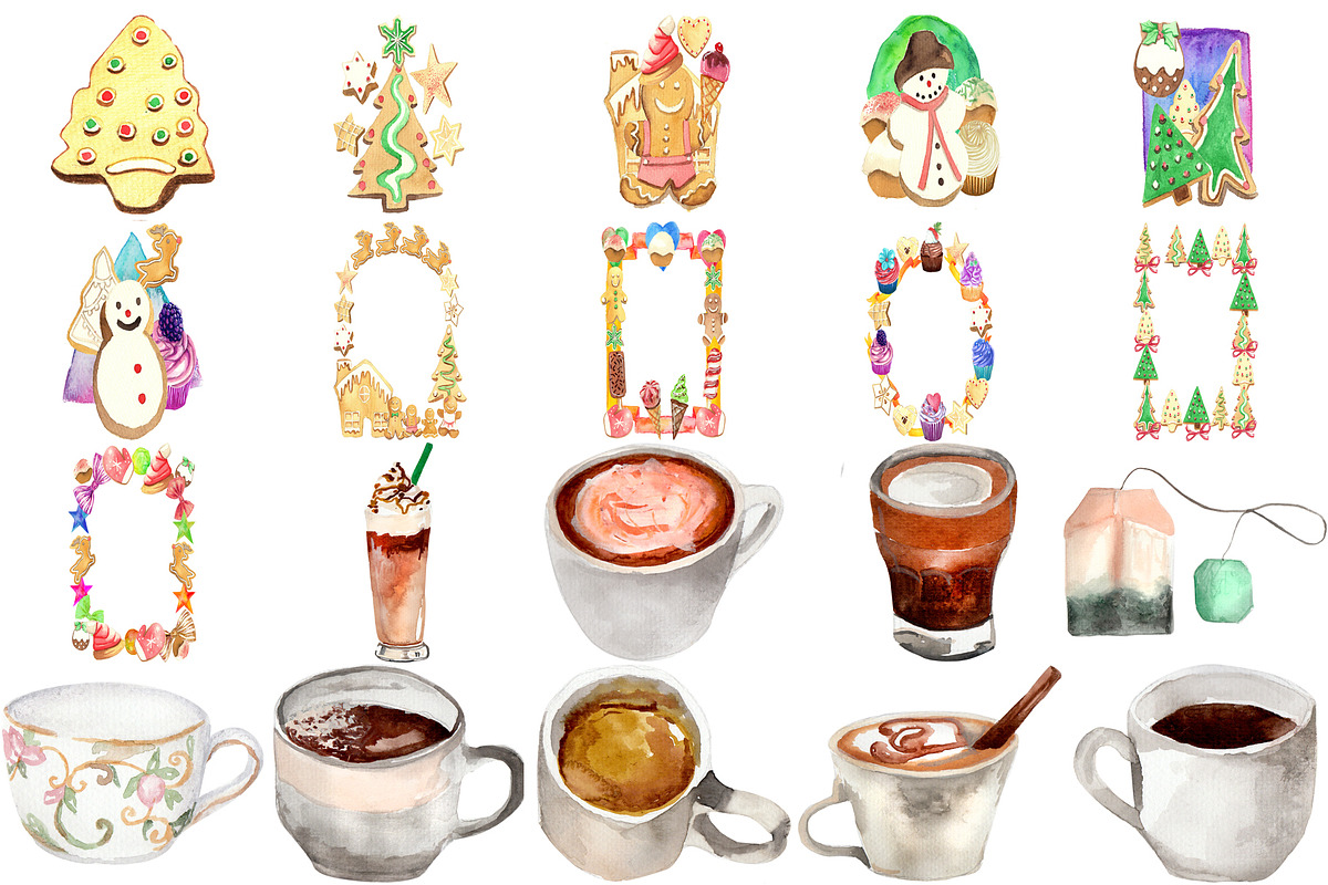 Christmas Cookies 104 Clipart Bundle, a Decorative Illustration by LilyBoo Clipart (Photo 5 of 6)