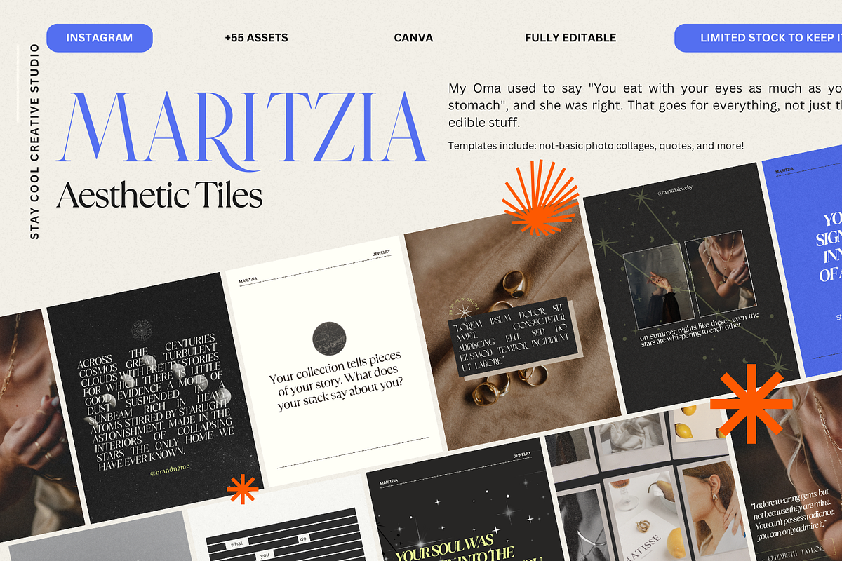 Maritzia, Canva Brand Kit & Template, a Social Media Template by Stay Cool Creative Studio (Photo 4 of 10)