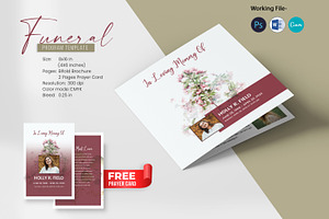 Funeral Program And Prayer Card, a Brochure Template by crazyOWL