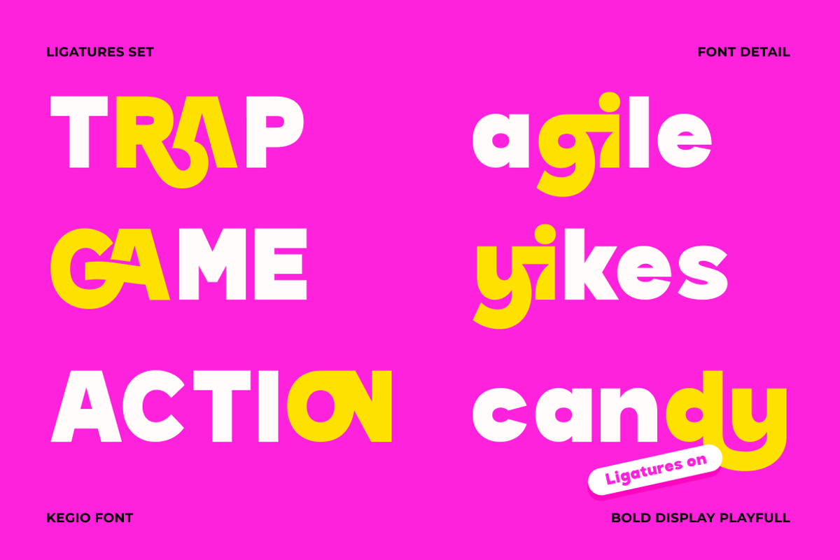 Kegio Bold Display Sans Serif Font, a Sans Serif Font by Rasio Studio (Photo 3 of 15)