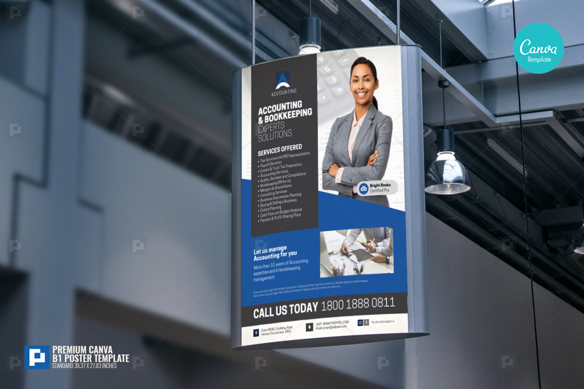 Accounting Company Services Poster, a Flyer Template by PSDPixel (Photo 3 of 4)