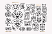 SENTIMENTAL Vintage Floral Logo Set, an Object Graphic by Artflorara (Thumbnail 10 of 13)