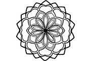 Minimal Black Lotus Mandala, a Decorative Illustration by Designer_Momina (Thumbnail 11 of 21)