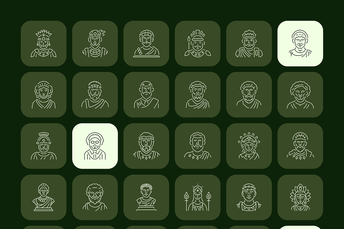 1390 Cultural and Historical Icons, an Outline Icon by Prosymbols (Photo 20 of 25)