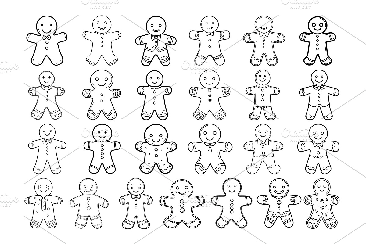 50 Gingerbread Man Procreate Stamps, a Brush Add-On by Procreate Sale (Photo 5 of 6)