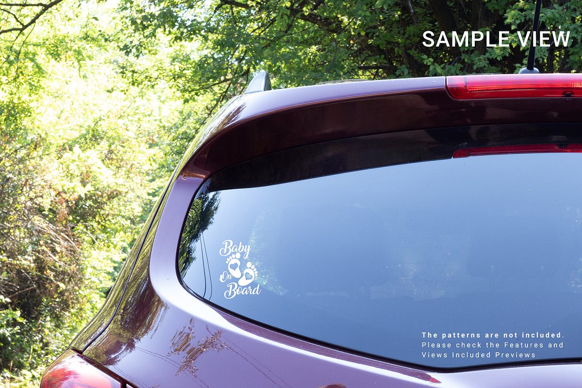 Car Sticker Mockup Set, a Product Mockup by mock-ups (Photo 10 of 10)